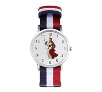 Goddess of Greek Mythology Classic Braided Strap Watches for Women Trendy Quartz Watch