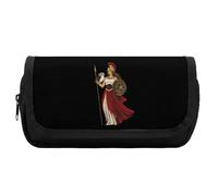 Goddess of Greek Mythology Cute Double Pencil Case Large Capacity Portable Pen Pouch with Zippered