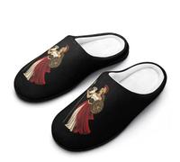 Goddess of Greek Mythology Men's House Slippers Memory Foam Shoes Indoor Outdoor Warm Cotton Slipper 7-8(40-41)