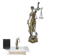 Goddess of Justice and Equity Statue - Delicate Resin Blind Justice Statue Decor | Creative Resin Hand Painted Goddess Miniature Figurine and Statues for Bedroom