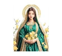 Goddess Paint by Numbers for Adults Flower Painting by Numbers for Adults, Art Supplies with Color Canvas for Painting 54 x 40in 36 Colors of Acrylic Paint and Brush, Wall Art for Room Decor 2YH-12678