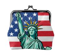 Goddess Statue Coin Purse-Leather Kiss Lock Wallet Small Clutch