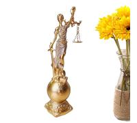 Goddess Statue 'Equity of Justice - Resin Statue of Justice - Resin Blind Law Sculpture | Greco-Roman Goddess 'Equity Holding the Scale D