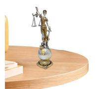 Goddess Statue 'Equity of Justice - Resin Statue of Justice - Resin Blind Law Sculpture | Greco-Roman Goddess 'Equity Holding the Scale D