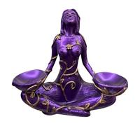 Goddess Statue, Resin Mother Earth Goddess Figurine, Earth Resin Decorations Crystal Ball Base, Decorative Home Art Decor, For Den, Apartment