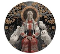 Goddess, The White Owl Puzzle 1000pcs (67.5x67.5cm) Erwachsene Puzzle,Home Decor