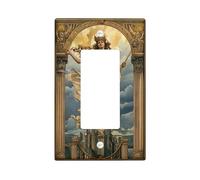 Goddess Themed Light Switch Cover Plates/Outlet Covers, Elegant Gold Decor for Home Accents, Thermoplastic Wall Plates, Standard Size Single Rocker