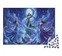 Goddess Under The Moonlight 1000 Piece Jigsaw Puzzle,Premium Cardboard,Great Gifts,Educational Toy,Whimsical Challenge,Home Wall Decor,Adults & Kids 14+,Stress Relief 52x38cm