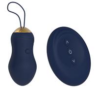 Goddess - wearable vibrating egg with remote control (dark blue)