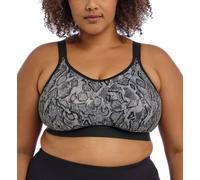 Goddess Wire Free Fuller Bust Sports Bra (38J, Black Snake)