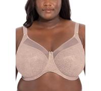 Goddess Women's Kayla Underwire Banded Bra Full Coverage, Sheer, Taupe Leo, 40DD