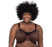 Goddess Women's Kayla Underwire Full Cup Bra Coverage, Dark Leopard, 36JJ