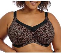 Goddess Women's Kayla Underwire Full Cup Bra Coverage, Sheer, Dark Leopard, 40I US