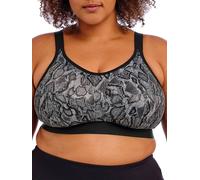 Goddess Wire Free Fuller Bust Sports Bra (36FF, Black Snake)
