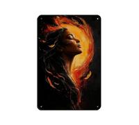 Goddess Yhi Art, Australian Aboriginal Goddess Retro Poster Metal Tin Sign Chic Art Retro Iron Painting Bar People Cave Cafe Family Garage Poster Wall Decoration 8x12inch(20x30cm)