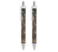 Goddesses Hecate Retractable Ballpoint Pen Black Ink Ball Point Pen Work Pens 2 PCS