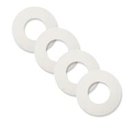 Goddessmoon Toilet Flush Valve Seal Rings, Silicone Toilet tank Gasket washer, Compatible with Kohler, Geberit, 2.5 x 2.5 x 0.1 Inches, Leak-Proof Design, WC Replacement and Repair Parts (4)