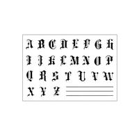 GoDdis 2 Pieces Of Juice Temporary Tattoo Fake Tattoo Stickers Herbal Semi-Permanent Waterproof Men'S Finger Gothic 26 English Letters Lasting For Two Weeks