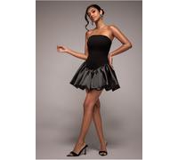 Goddiva Corset Boobtube Babydoll Mini Dress - Black by Goddiva - Black - 12