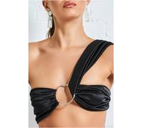 Goddiva Ring Detail Bralette - Black by Goddiva - Black - 10