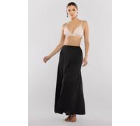 Goddiva Women's Jersey Lining Maxi Skirt in Black | Size: Small