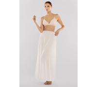 Goddiva Women's Jersey Lining Maxi Skirt in Cream | Size: Medium Goddiva Cream M