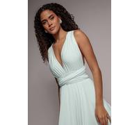 Goddiva Women's Multiway Mini Dress in Light Green | Size: 14 Goddiva Light Green 14