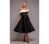 Goddiva Women's One Shoulder A Line Midi Dress | Size: 16 Goddiva Multicolor 16