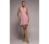 Goddiva Women's Soft Touch Multiway Skater Mini Dress in White | Size: 10