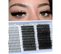 Goddvenus Cluster Lashes With Spikes DIY Lashes Individual Cluster 300Pcs Salon-Level Spiky Eyelash Clusters 80D 100D Individual Eyelashes D Curl 10-20MM