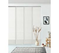 GoDear Design Adjustable Sliding Vertical Blinds 116-218 cm W x Up to 243 cm H, Extendable Rail Track for Blinds Window Vertical, Panel Track Blind, Patio Door Blind, Door Curtain, Flat White
