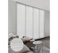GoDear Design Room Dividers Screen 116 cm-218 cm W x Up to 243 cm H, Extendable 4 Panel Sliding Track Privacy Screens Hanging Room Divider, BedRoom Panel Screens, Partition Room Divider Curtains, Mica