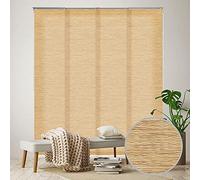 GoDear Design Room Dividers Screen 116 cm-218 cm W x Up to 243 cm H, Extendable 4 Panel Sliding Track for Privacy Screens Hanging Room Divider, Partition Wall, Room Separator, Twist Roll