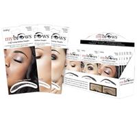 Godefroy My Brows Transfers Long Lasting, 4 Colours, 4 Styles (Medium Brown, High Arch)