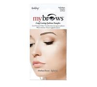 Godefroy My Brows Transfers Long Lasting, 4 Colours, 4 Styles (Medium Brown, Soft Arch)