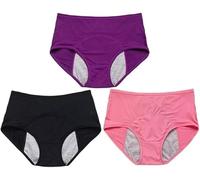 Godemmio Everdries Leakproof Ladies Underwear,Everdries Leakproof Panties (UK, Alpha, L, Regular, Regular, MIX3PC-A)