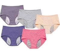 Godemmio Everdries Leakproof Ladies Underwear,Everdries Leakproof Panties (UK, Alpha, XXL, Regular, Regular, MIX5PC-B)
