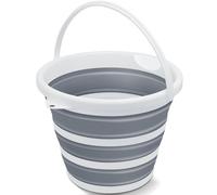 Goderewild Collapsible Water Bucket for House Cleaning, Space-Saving Portable Small Buckets for Car Washing,Camping,Hiking,Fishing,RV (10L, Round)