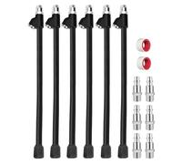 GODESON Air Chuck,12" Extended Reach Air Chucks for Semi Tire Inflation,1/4" FNPT Straight Air Chuck for Truck RV Semi Dually Tires