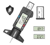 GODESON Digital Tyre Tread Depth Gauge UK,0-25.4 Mm Inch Tyres Gauge Power Saving Mode with Large LCD Display and Tire Measuring Tool for Cars,Trucks,Moto