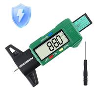 GODESON Digital Tyre Tread Depth Gauge UK, Large LCD Display, 0-25.4mm/Inch Tyres Depth Gauge, Power-Saving Mode, Universal Tire Measuring Tool for Cars, Trucks & Motorcycles (Green)