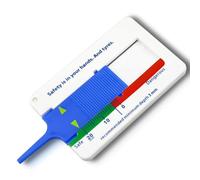 GODESON Tyre Tread Depth Gauge in MM, Plastic Tyre Depth Gauge UK with Intelligent Color Coding for Motorcycles, Cars, and Trucks