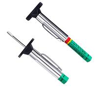 Godeson Tyre Tread Depth Gauge UK - 6-Sided Smart Color Coded Tyre Depth Measurement Tool in 25MM/32nds (Pack of 2)