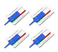 GODESON Tyre Tread Depth Gauge UK in MM, Plastic Tyre Depth Gauge UK with Intelligent Color Coding,for Motorcycles, Cars, and Truckss(4 Pack)