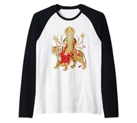Godess Devi Ambika Shirt Hindu Goddess Raglan Baseball Tee