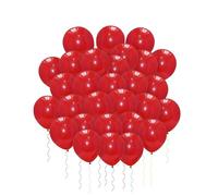 Godfather 10 Inch Plain Balloons For Party Events Decoration Helium Or Air Filled Balloons For Baby Shower (Red, Pack Of 20)