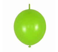 Godfather 12 inch Linking Latex Balloons Quick Linking Balloon Needle Tail Balloons for Birthday Wedding Anniversary Arch Party Decorations (Green, Pack Of 30)