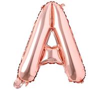 Godfather 16inches Large Foil Alphabet Letter Balloon for Theme Party Decorations Birthday Wedding Anniversary Events Decorations Pack of 1 (Rose Gold, Alphabet A)
