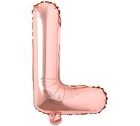 Godfather 16inches Large Foil Helium Alphabet Letter Balloon for Theme Party Decorations Birthday Wedding Anniversary Events Decorations Pack of 1 (Rose Gold, Alphabet L)