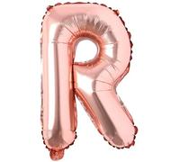 Godfather 16inches Large Foil Helium Alphabet Letter Balloon for Theme Party Decorations Birthday Wedding Anniversary Events Decorations Pack of 1 (Rose Gold, Alphabet R)